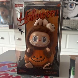 Halloween Sitting Pumpkin Vinyl Plush Pendant